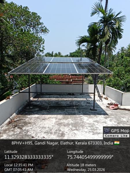 Kozhikode 3KW Solar Plant